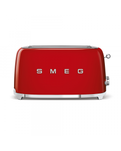 Smeg Red Retro Style 4 Slice Toaster - TSF02RDSA