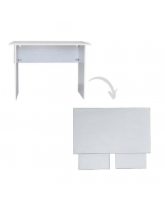 SpaceSave FLIP n FLAT Folding Portable Desk 100x60cm - White