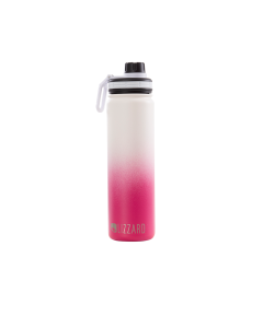 Lizzard - 650ml Flask - Pink and White Ombre