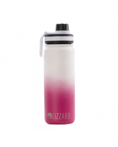 Lizzard - 530ml Flask - Pink and White Ombre