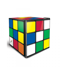 Alva 46l Counter-Top Mini Fridge - Solid Door - Rubiks Cube