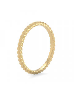 CamiRocks Dainty Twist Ring in 18kt Yellow Gold