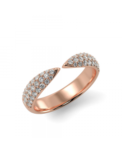 CamiRocks Diamond Claw Stack Ring in 9kt Rose Gold