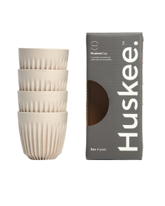 Huskee Espresso Cup 90ml, Set of 4 - Natural