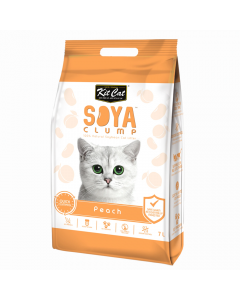 Kit Cat Soya Clump Cat Litter - Peach 7L