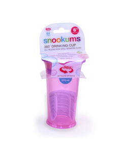 Snookums 360-Degree Drinking Cup - Pink