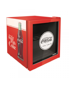 Alva 46l Counter-Top Beverage Cooler W/ Glass Door - Coca Cola - Red