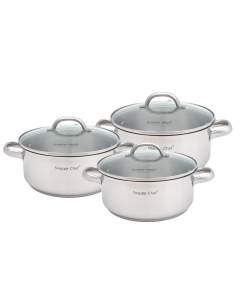 Snappy Chef 6 pc Budget Cookware Set
