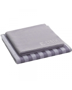 E-Cloth Stainless Steel Cleaning, Set of 2 - Grey & Silver