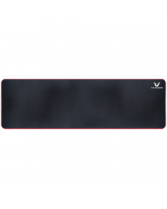 Volkano VX Gaming Battlefield Series Gaming Mousepad - Extra Wide Oversized Black/Red - 915mm