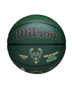 Wilson NBA Player Icon Outdoor Basketball - Green/Beige