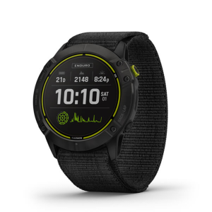 Garmin Enduro - Carbon Grey DLC Titanium with UltraFit Nylon Strap
