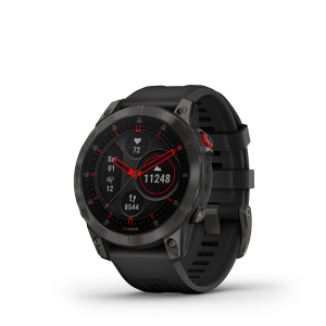 Garmin epix Gen 2 - Carbon Grey DLC Ti w/Black Silicone Band
