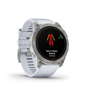 Garmin epixâ„¢ Pro (Gen 2) â€“ Sapphire Edition | 51 mm, Titanium with Whitestone Band