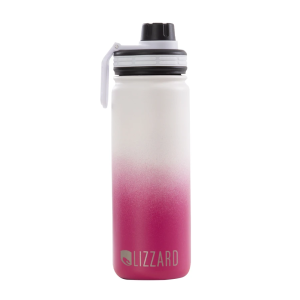 Lizzard - 530ml Flask - Pink and White Ombre