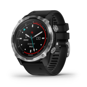 Garmin Descent™ Mk2 Stainless Steel with Black Band