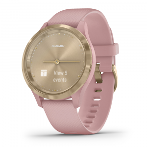 Garmin Vivomove 3S Sport Dust Rose Silicone with Light Gold Hardware