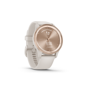 Vívomove® Trend, Peach Gold Stainless Steel Bezel with Ivory Case and Silicone Band