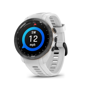 Garmin Approach S70 —42 MM
Black Ceramic Bezel with White Silicone Band