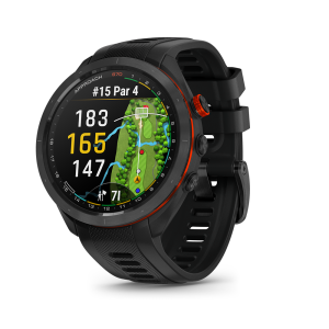 Garmin Approach® S70 - 47 mm, Black Ceramic Bezel with Black Silicone Band