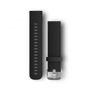 Garmin Quick Release Band, Black Silicone, Stainless Buckle Regular