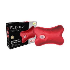 Elektra Rechargeable Hot Water Bottle - Red