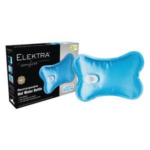 Elektra Rechargeable Hot Water Bottle - Blue