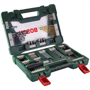 Bosch 91pc V-Line TiN drill bit & bit set, ratchet screwdriver & magnetic stick