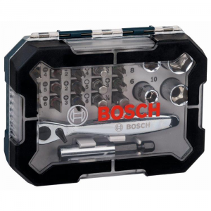 Bosch 26pc Mini ratchet  & screwdriver set with Quick release Holder