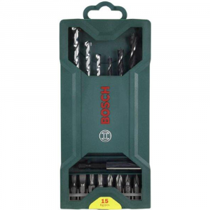 Bosch 15pc Mini-X-Line Mixed Drill & Screwdriver set