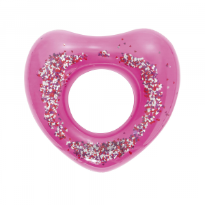 Bestway 91cm Glitter Fusion Swim Ring - Pink Heart 
