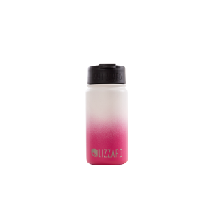 Lizzard - 415ml Flask - Pink and White Ombre