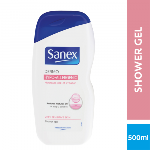 Sanex Dermo Hypo Allergenic Shower Gel - Body Wash - 500ml