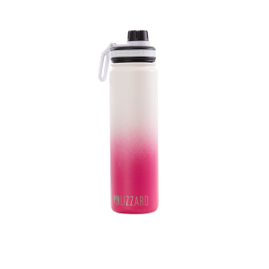 Lizzard - 650ml Flask - Pink and White Ombre
