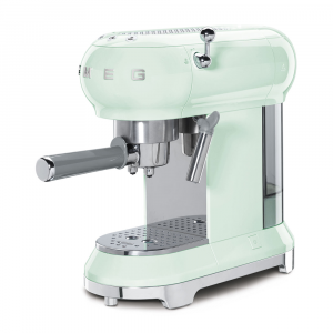Smeg Pastel Green Retro Style Espresso Coffee Machine - ECF01PGEU