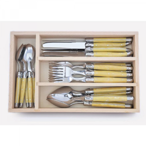 André Verdier Cutlery Set - Ivory (24pc in wooden box)
