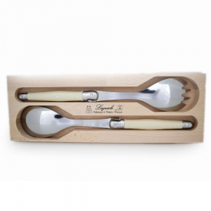 André Verdier Salad Set - Ivory (2pc in wooden box)