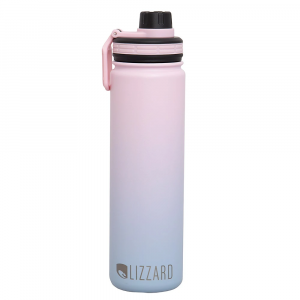 Lizzard - 650ml Flask - Pink and Blue Ombre