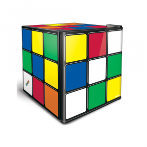 Alva 46l Counter-Top Mini Fridge - Solid Door - Rubiks Cube