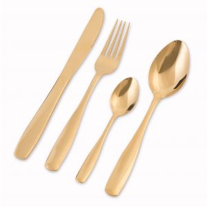 Nicolson Russell Bella Casa Gold 4pc Cutlery Set