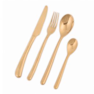 Nicolson Russell Buddha Gold 16pc Cutlery Set