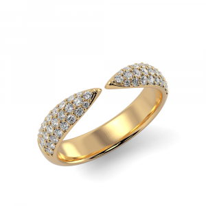 CamiRocks Diamond Claw Stack Ring in 9kt Yellow Gold