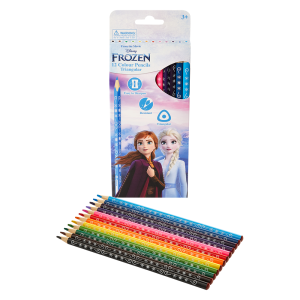 Frozen 12 Colour Pencils Triangular Multi