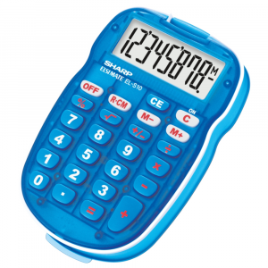 Sharp S10 - Colour Kids Calculator - Blue