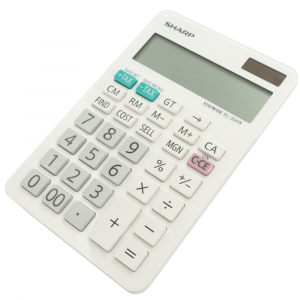 Sharp EL-334 Mini - Desk Calculator (12 digit) - Cost, Sell, Margin
