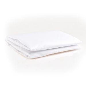 STANDARD COT FITTED SHEET - WHITE