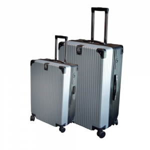 ECO 2Pcs Berlin Luggage Set - Silver & Black