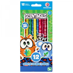 Scentimals Stationery 12 Scented Colored Pencils