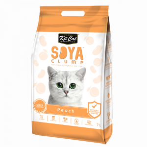 Kit Cat Soya Clump Cat Litter - Peach 7L