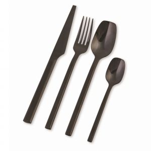 Nicolson Russell Malta Black 16pc Cutlery Set